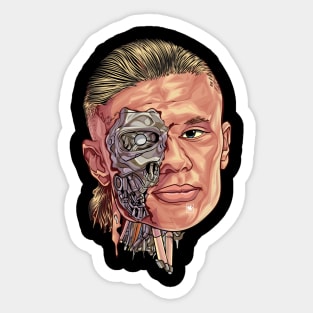 Erling haaland Cyborg art Design T-Shirt Hoodie Stickers Sticker